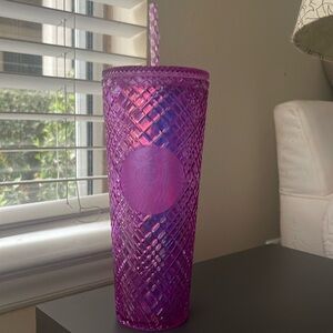 Fuchsia Starbucks cup